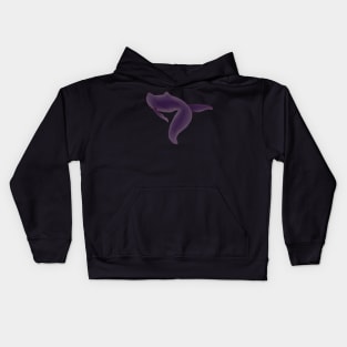 Purple Whale 3 Kids Hoodie